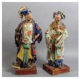 Pair of Asian ceramic figures