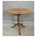 Mahogany circular tilt-top table