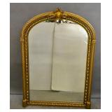 Victorian gilded overmantle mirror