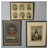 3 French military prints