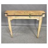 Painted wood console Painted wood console