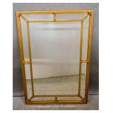 George III style border glass mirror