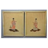 Pair of Chinese portraits Pair of Chinese portraits