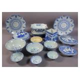 Asian &  Asian style blue & white porcelains