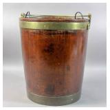 Georgian mahogany brass bound bucket Georgian mahogany brass bound bucket