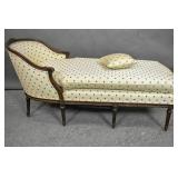 Louis XVI style mahogany chaise longue