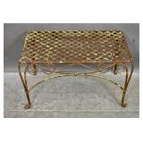 Wrought iron bench