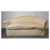 White upholstered sofa