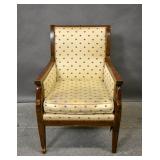 Empire style mahogany armchair