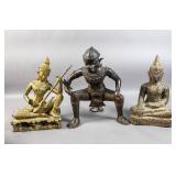 Thai metal Ramayana figure; Thai metal Ramayana figure;