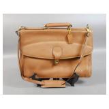 Raphael tan leather soft briefcase