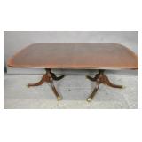 Mahogany double pedestal dining table Mahogany double pedestal dining table