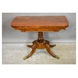 Regency style mahogany card table