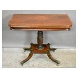 Regency mahogany card table