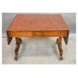 William IV mahogany drop-leaf sofa table