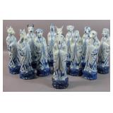 Group of 12 Asian porcelain Zodiac figures