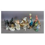 Group of porcelain bird figurines Group of porcelain bird figurines