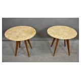 Companion pair of Mid Century style side tables Companion pair of Mid Century style side tables