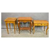 Group of 3 Provincial style side tables