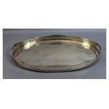 Georgian style silver plated galleried tray Georgian style silver plated galleried tray