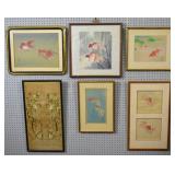 Group of 6 goldfish works of art Group of 6 goldfish works of art