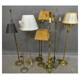 8 Metal floor lamps