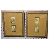 2 Framed reproductions of Leonardo da Vinci works