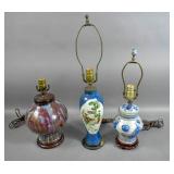 3 Asian style lamps 3 Asian style lamps