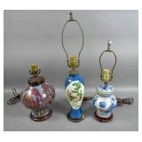 3 Asian style lamps