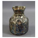 Asprey silver plated cinched bag-form vase Asprey silver plated cinched bag-form vase