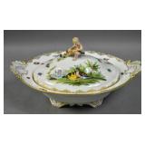 Meissen porcelain covered entree dish
