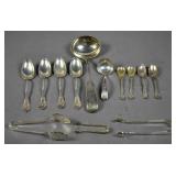 13 Georgian & sterling silver serving pieces