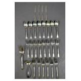 Sterling silver partial flatware set