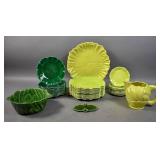 Assembled set of Cemar cabbage-form pottery