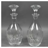 Pair of Baccarat crystal decanters