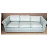 Modern upholstered leather sofa