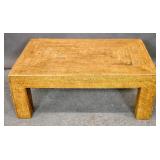 Contemporary rattan low table