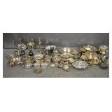 Large selection of silver plated table wares