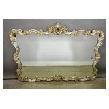 Rococo style silvered mirror