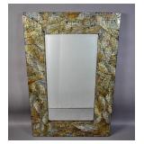 Pier 1 mother-of-pearl framed mirror