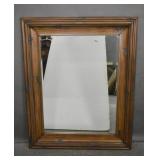 Stained wood mirror