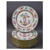 Set of 12 Royal Doulton porcelain dinner plates