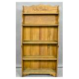 Oak open bookcase