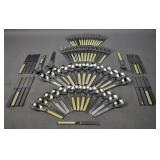 Partial set of Dansk stainless steel flatware