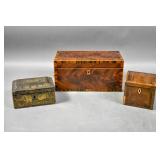 Georgian mahogany & inlaid box;