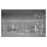 Alvar Aalto crystal vase;