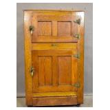 Sanitor golden oak refrigerator