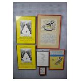 Group of decorative wall art