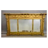 American Empire gilt framed overmantle mirror