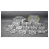 Group of cut glass table wares